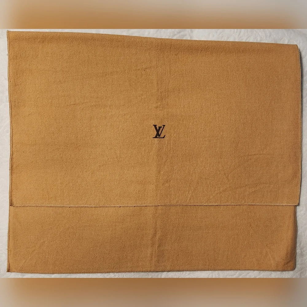 Louis Vuitton Vintage LV Flap Over Tan Dust Bag
